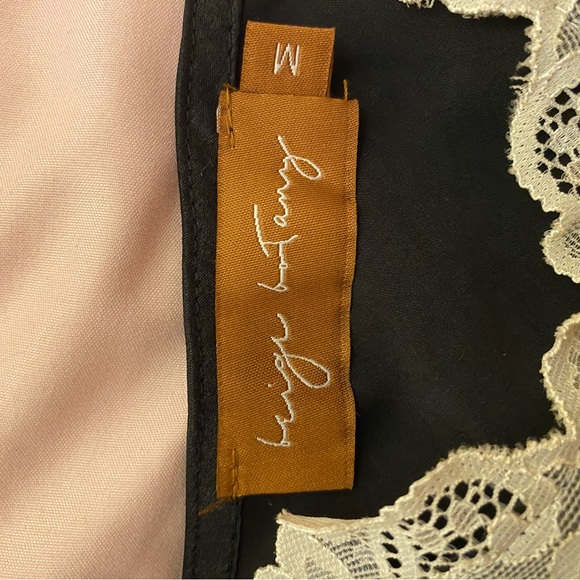 Black Tank Top with Cream Lace - Picture 5 of 5